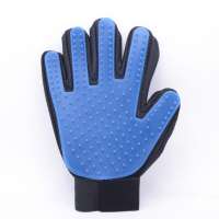 Amazon Hot Sale Silicone + Polyester Pet Hair Remover Grooming Glove